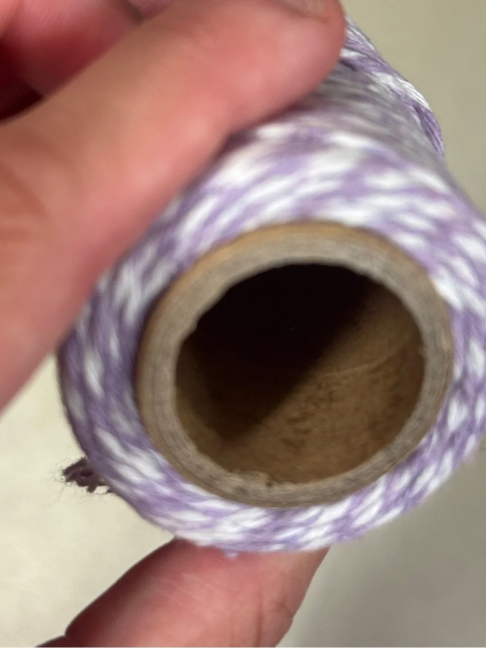 Purple & White Baker's Twine Cotton Craft Cord Spool - 2.4 oz